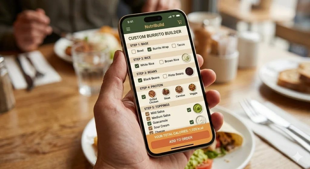 Chipotle Burrito Nutrition Calculator