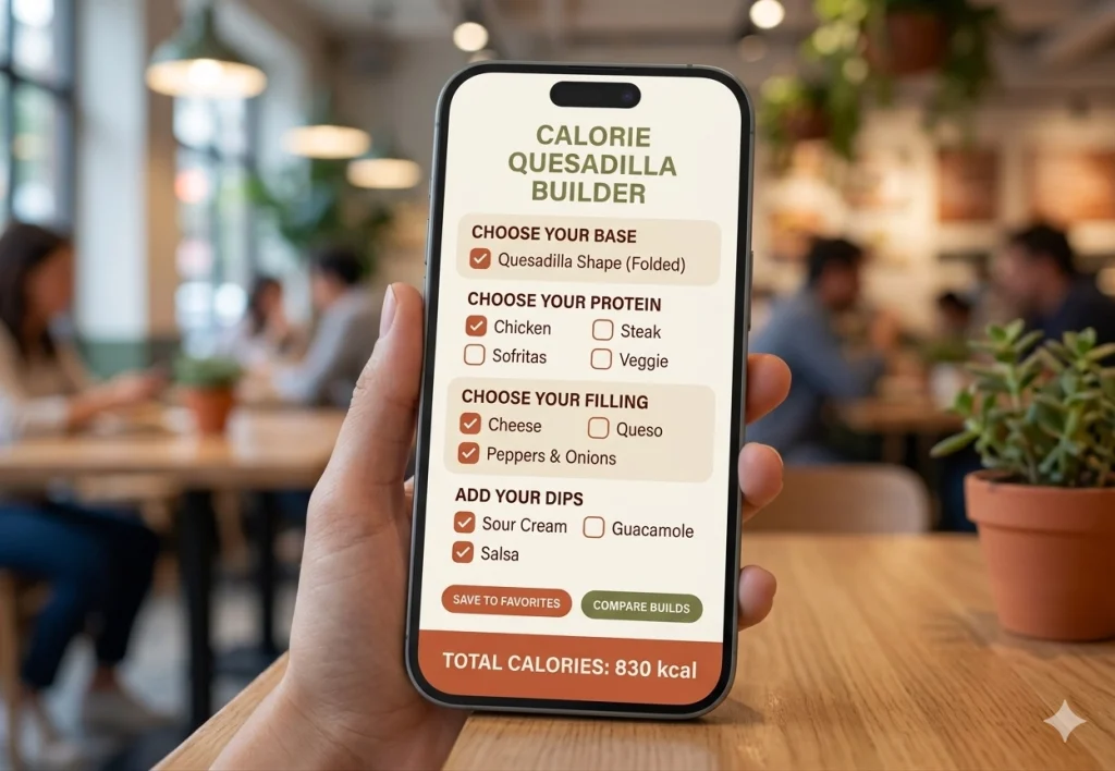 Chipotle Quesadilla Nutrition Calculator
